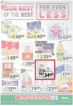 SUPERSPAR EASTERN CAPE : Our Best For Less (26 October - 7 November 2021) Valid In | Bluewater Bay, Amalinda, Knysna, Heather Park, Jeffery's Bay, Rosehill, Protea, Sedgefield, Spandau, page 4