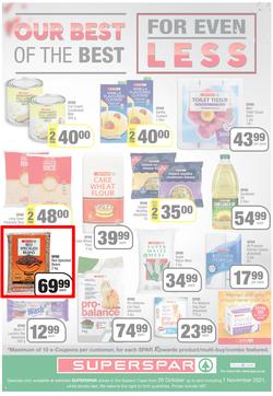 SUPERSPAR EASTERN CAPE : Our Best For Less (26 October - 7 November 2021) Valid In | Bluewater Bay, Amalinda, Knysna, Heather Park, Jeffery's Bay, Rosehill, Protea, Sedgefield, Spandau, page 4
