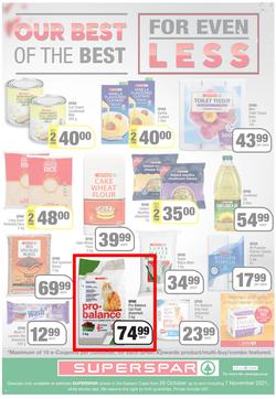 SUPERSPAR EASTERN CAPE : Our Best For Less (26 October - 7 November 2021) Valid In | Bluewater Bay, Amalinda, Knysna, Heather Park, Jeffery's Bay, Rosehill, Protea, Sedgefield, Spandau, page 4