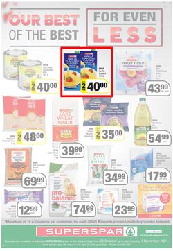 SUPERSPAR EASTERN CAPE : Our Best For Less (26 October - 7 November 2021) Valid In | Bluewater Bay, Amalinda, Knysna, Heather Park, Jeffery's Bay, Rosehill, Protea, Sedgefield, Spandau, page 4