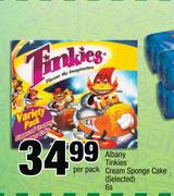 Albany Tinkies Cream Sponge Cake-6s Per Pack
