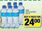 Spar Still Spring Water-6 x 500ml