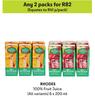 Rhodes 100% Fruit Juice (All Variants)-Any 2 x 6 x 200ml