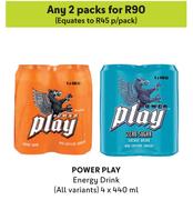 Power Play Energy Drink (All Variants)-Any 2 x 4 x 440ml