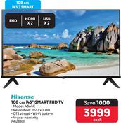 Hisense 108cm (43") Smart FHD TV 43A4K