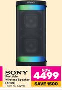 Sony Portable Wireless Speaker XP50
