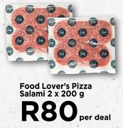 Food Lover's Pizza Salami 2 x 200g-Per Deal