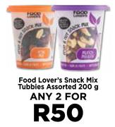 Food Lover's Snack Mix Tubbies Assorted-For 2 x 200g