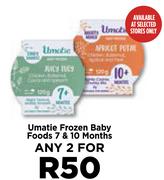Umatie Frozen Baby Foods 7 & 10 Months-For Any 2