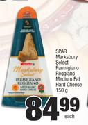 Spar Marksbury Select Parmigiano Reggiano Medium Fat Hard Cheese-150g Each