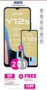 2 x Vivo Y12s 4G Smartphone-on Red Flexi 125 + On Promo 65