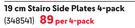 Arcoroc 19cm Stairo Side Plates 4 Pack