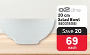 O2 Dine 20cm Salad Bowl-Each