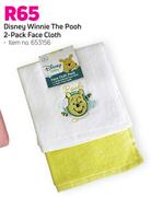 Disney Winnie The Pooh 2 Pack Face Cloth