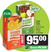 Liqui Fruit 100% Fruit Juice Blend Assorted-2 x 2L