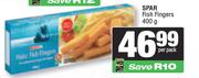 Spar Fish Fingers-400g Per Pack