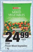 Spar Frozen Mixed Vegetables-1Kg Each