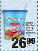 Danone Nutriday Low Fat Yoghurt (Selected)-1Kg Each