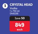 Crystal Head Vodka-750ml Each