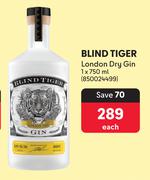 Blind Tiger London Dry Gin-750ml Each