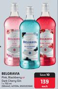Belgravia Pink, Blackberry Or Dark Cherry Gin-750ml Each