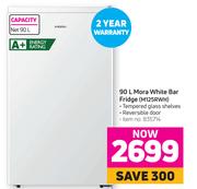 Hisense 90L More White Bar Fridge M125RWH