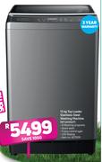 Hisense 13Kg Top Loader Stainless Steel Washing Machine WTJA1302T