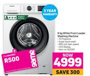 Hisense 6Kg White Front Loader Washing Machine