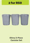 Otima 3 Piece Canister Set-For 2