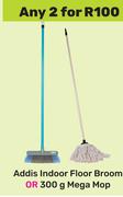 Addis Indoor Floor Broom Or 300g Mega Mop-For Any 2
