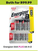 Energizer AAA Plus AA 4+2-Both For