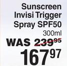 Everysun Sunscreen Invisi Trigger Spray SPF50-300ml