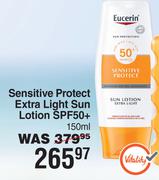 Eucerin Sensitive Protect Extra Light Sun Lotion SPF50+-150ml