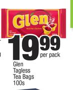 Glen Tagless Tea Bags-100s Per Pack