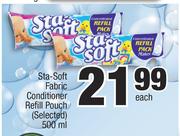 Sta-Soft Fabric Conditioner Refill Pouch (Selected)-500ml Each