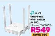 Tp-Link Dual Band Wi-Fi Router AC750