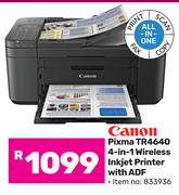 Canon Pixma TR4640 4-In-1 Wireless Inkjet  Printer With ADF