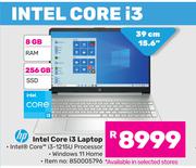 HP 15.6"(39cm) Intel Core i3 Laptop
