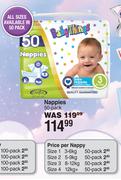 Baby Things Nappies 50 Pack-Per Pack