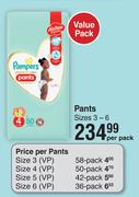 Pampers Value Pack Pants Sizes 3-6-Per Pack