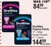 Huggies Dry Nites Pyjama Pants 17-30Kg 9 Pack/10 Pack 4-7 Years-Per Pack