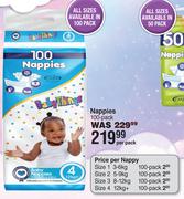Baby Things Nappies 100 Pack-Per Pack