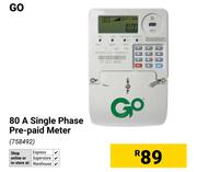 Go 80A Single Phase Pre Paid Meter
