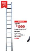 Rise Ladder Extension 9m