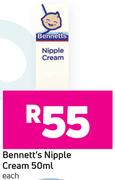 Bennett's Nipple Cream- 50ml