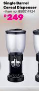 Single Barrel Cereal Dispenser