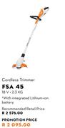 STIHL Cordless Trimmer FSA 45