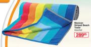 Mexican Striped Beach Towel Assorted