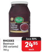 Rhodes Beetroot (All Variants)-780g Each