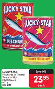 Lucky Star Pilchards In Tomato Sauce Or Hot Chilli Sauce-400g Each
